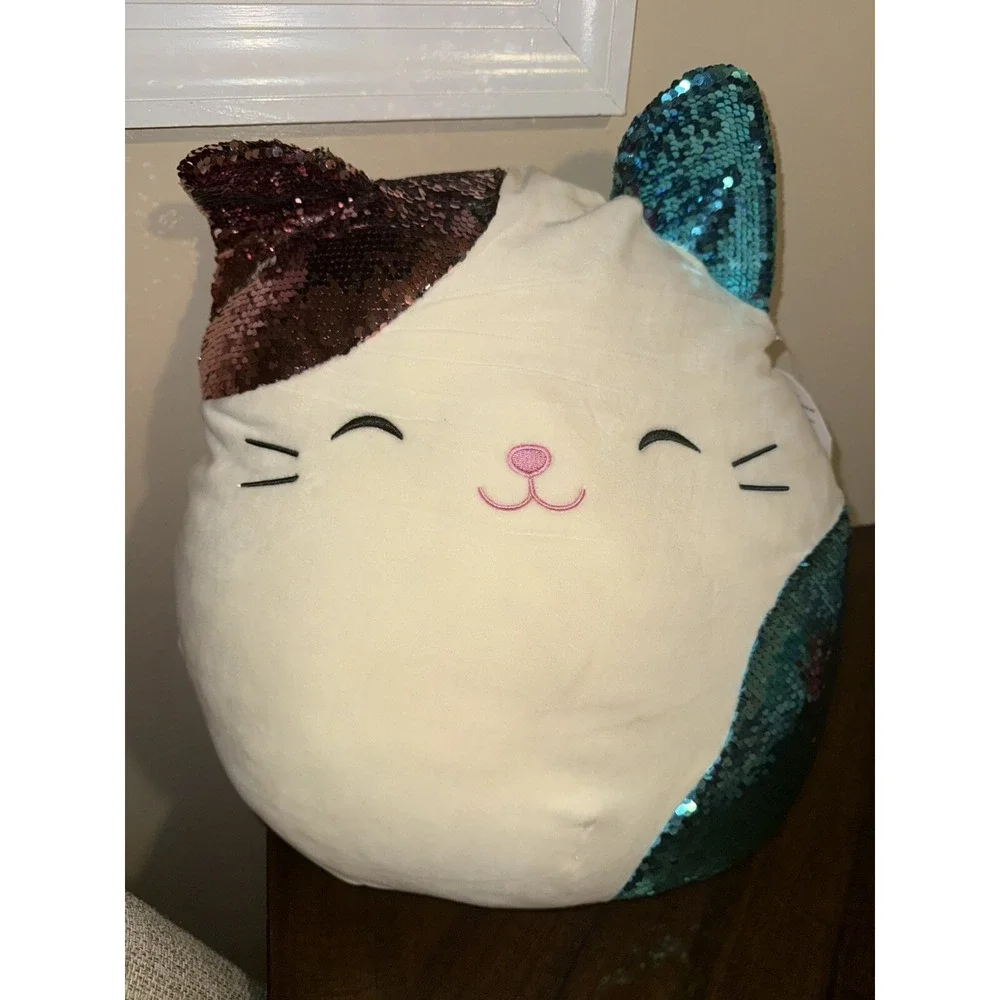 Squishmallows Shany the Cat Flip Sequins Jumbo‎ 16